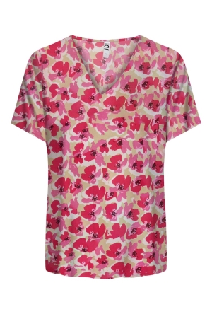 JDY 15198141 Warm Sand/PINK FLOWERS  193796050