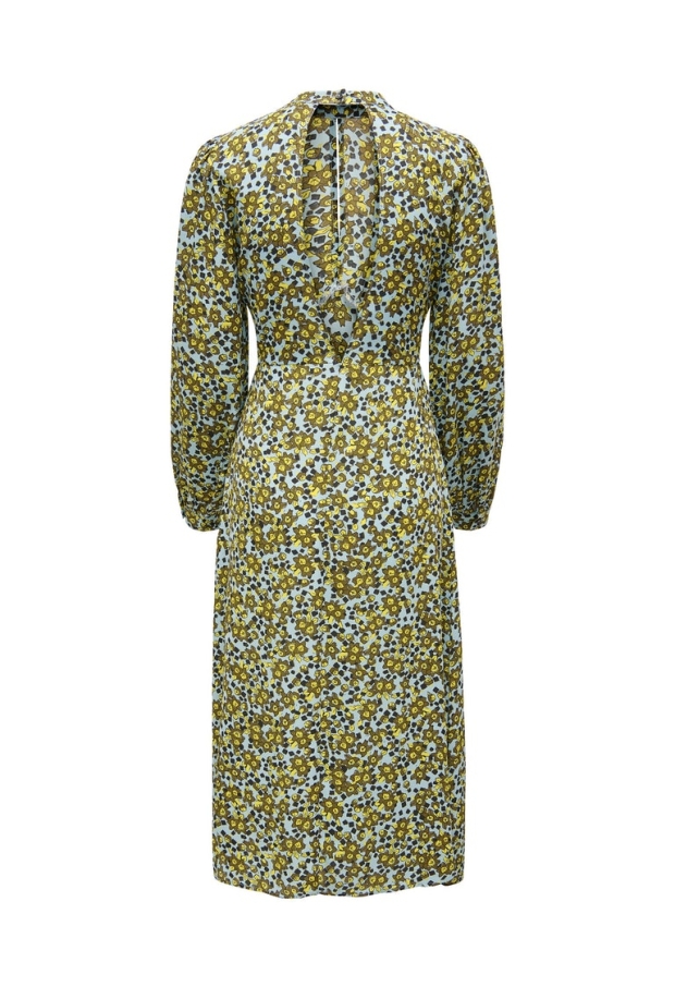 15262990 Ashley Blue/DARK OLIVE FLOWERS & SQ