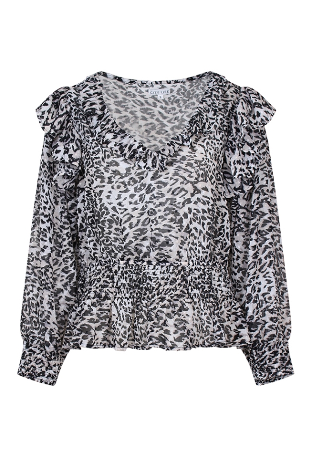 Z70494 /Sissi aop zwart 