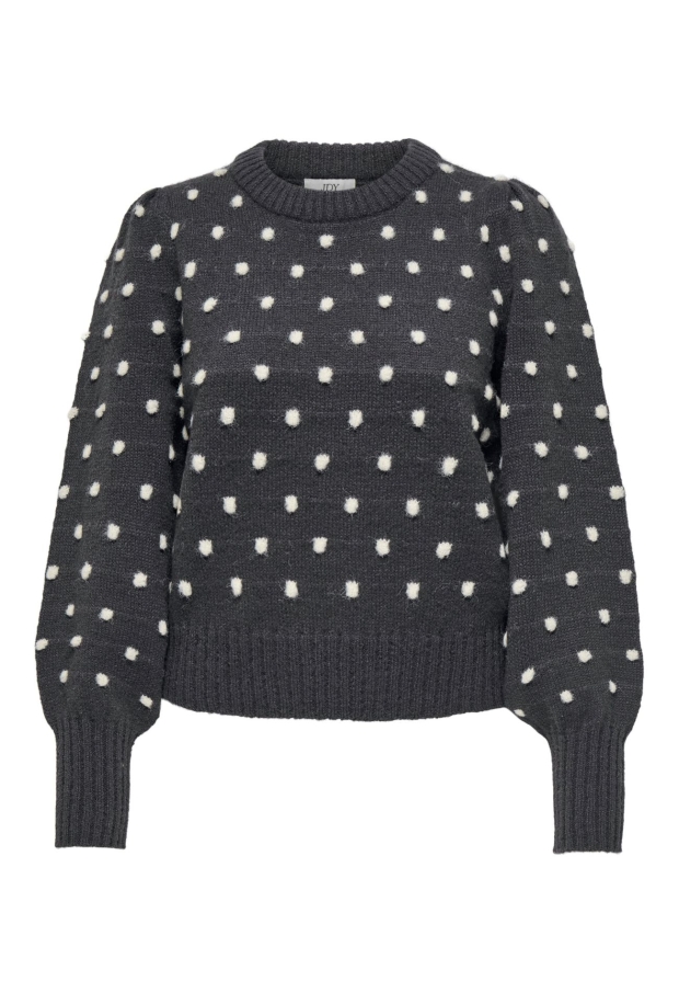 15304813 Dark Grey Melange/W. BLACK POMPOM