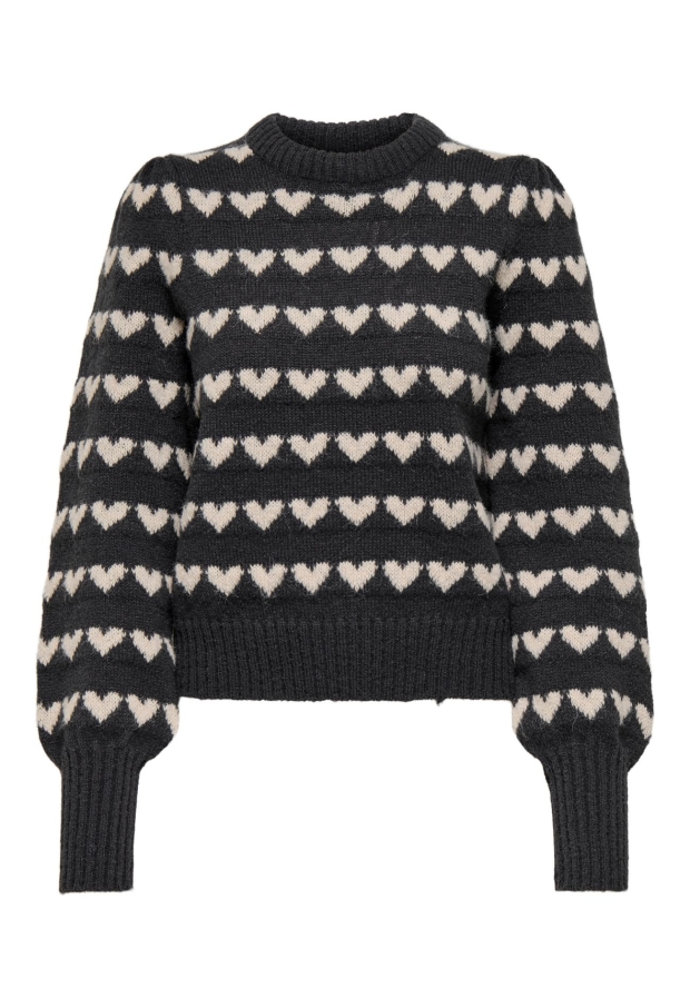 15304813 Dark Grey Melange/W. CEMENT HEARTS