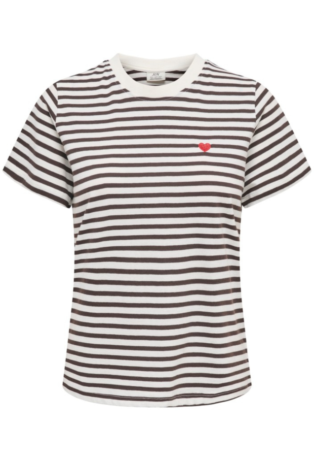 15298612 Cloud Dancer/NEW STRIPE CHOCOLATE T 