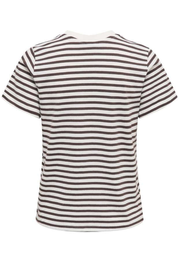 15298612 Cloud Dancer/NEW STRIPE CHOCOLATE T 