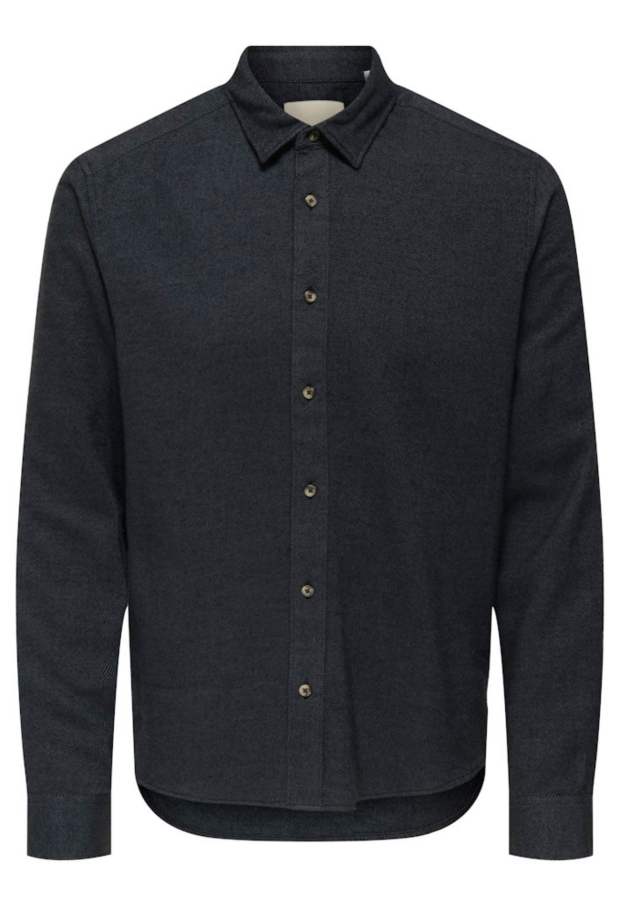 22035182 Grey Pinstripe/JET BLACK