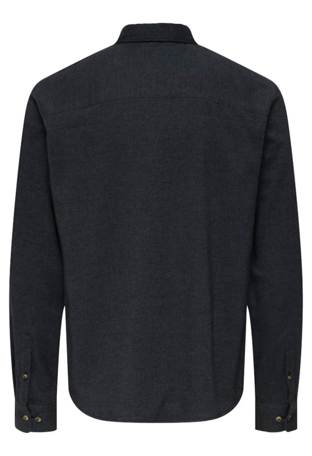 22035182 Grey Pinstripe/JET BLACK