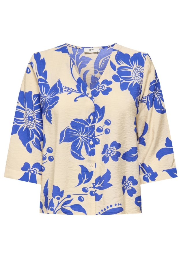 15366409 Creme/35-01-26 DAZZLING BLUE FLOWER 