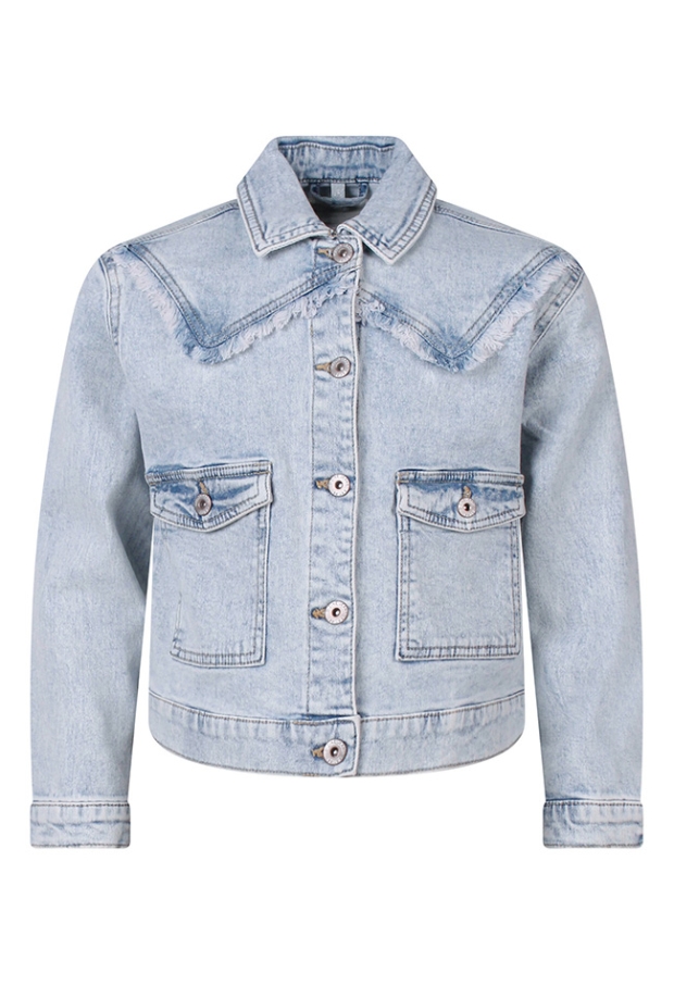 Z10322/Nola fray Bleached dnm 