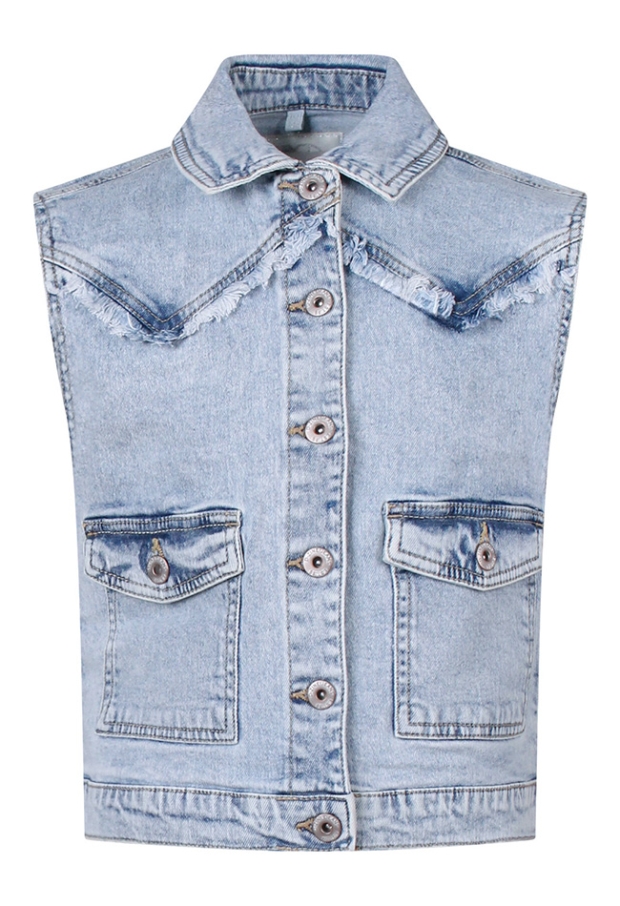Z10335/Nola gilet Bleached dnm 