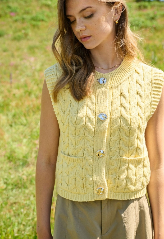 15370227 Double Cream/W. DECO BUTTON 