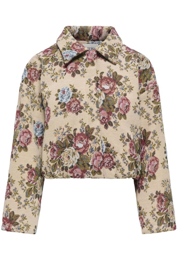 15380757 Crème Brûlée/FLOWER JACQUARD 