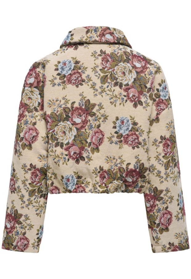 15380757 Crème Brûlée/FLOWER JACQUARD 