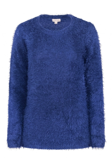 Citylife Dames Truien blauw W20464/LW00347 Citylife Dames Truien blauw W20464/LW00347