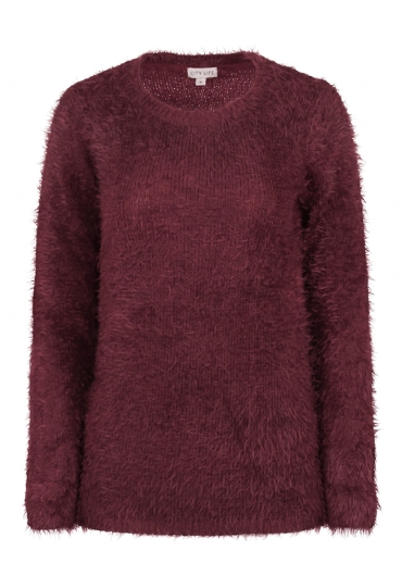 Citylife Dames Truien rood W20464/LW00347 Citylife Dames Truien rood W20464/LW00347