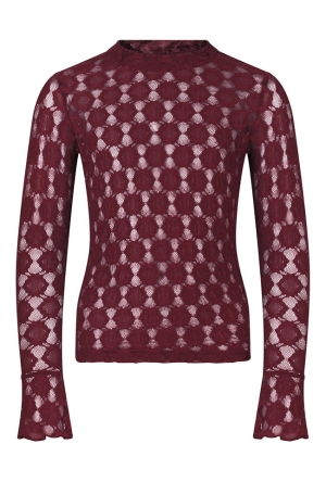 D-zine W20258/Lacy Bordeaux  burgundy