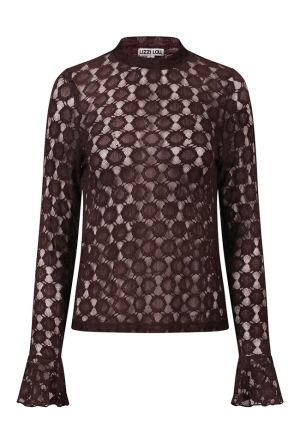 Lizzi Lou W20259/Lacy lds DONKER BRUIN  coffee bean