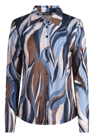 So Soire Dames Blouses & Tunieken blauw W20506/Zita So Soire Dames Blouses & Tunieken blauw W20506/Zita