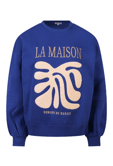 Lizzi Lou Dames Sweaters blauw W20457/Claartje Lizzi Lou Dames Sweaters blauw W20457/Claartje