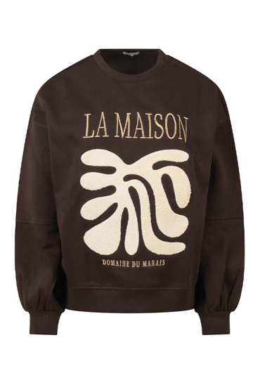 Lizzi Lou Dames Sweaters bruin W20457/Claartje Lizzi Lou Dames Sweaters bruin W20457/Claartje