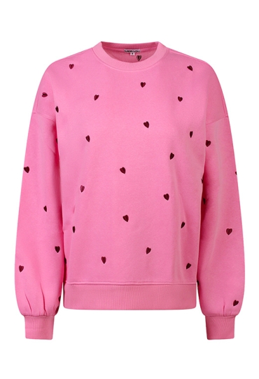 Lizzi Lou Dames Sweaters roze W20458/Heart Lizzi Lou Dames Sweaters roze W20458/Heart