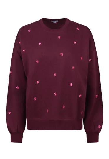Lizzi Lou Dames Sweaters rood W20458/Heart Lizzi Lou Dames Sweaters rood W20458/Heart