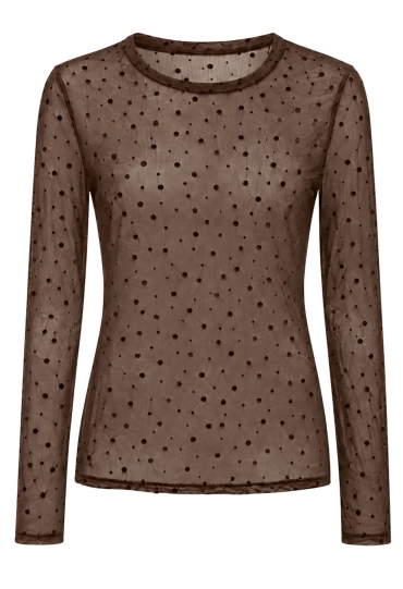 Iz Naiz Dames Shirts & Tops bruin 25390 Iz Naiz Dames Shirts & Tops bruin 25390