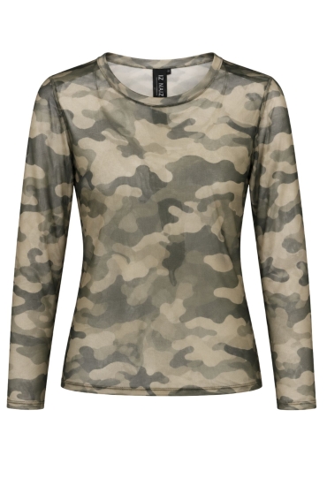 Iz Naiz Dames Shirts & Tops groen 25390 Iz Naiz Dames Shirts & Tops groen 25390