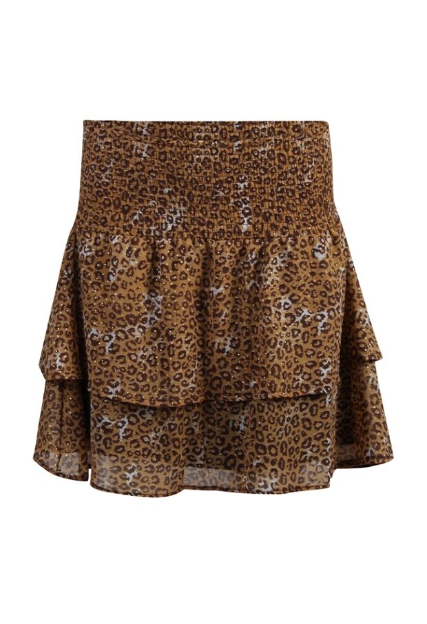 W60555/Smock rok camel