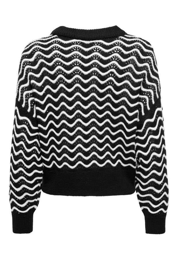 15284280 Black/W CLOUD DANCER ZIG ZAG PATTER 