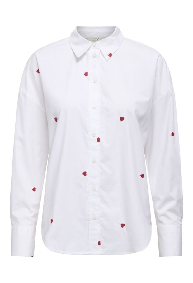 15330490 White/HEART EMBROIDERY 