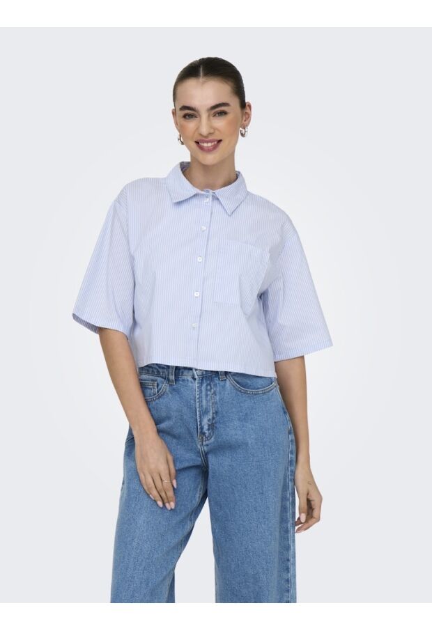 15347618 Cashmere Blue/SMALL WHITE STRIPES 