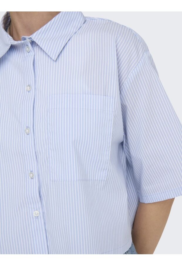 15347618 Cashmere Blue/SMALL WHITE STRIPES 