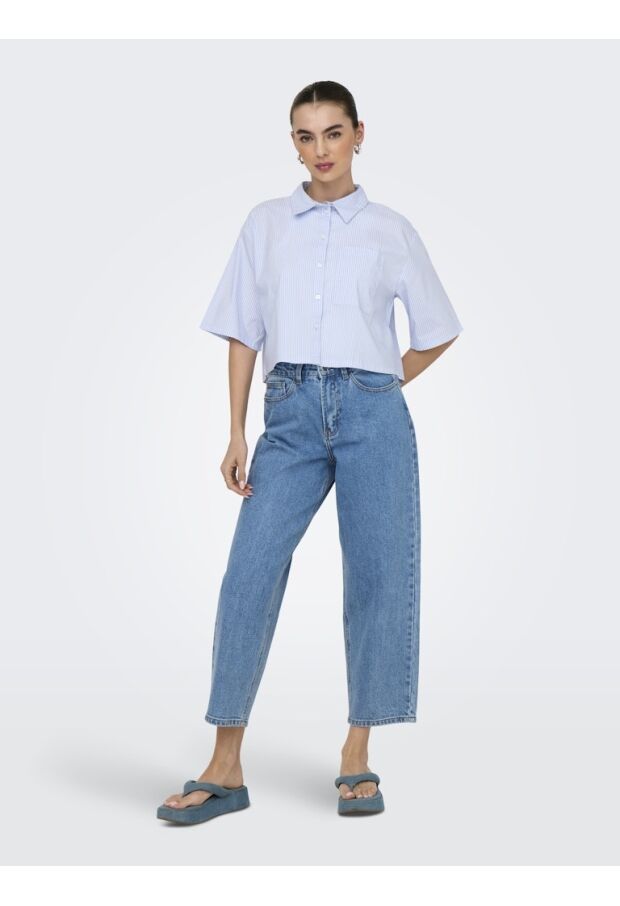 15347618 Cashmere Blue/SMALL WHITE STRIPES 