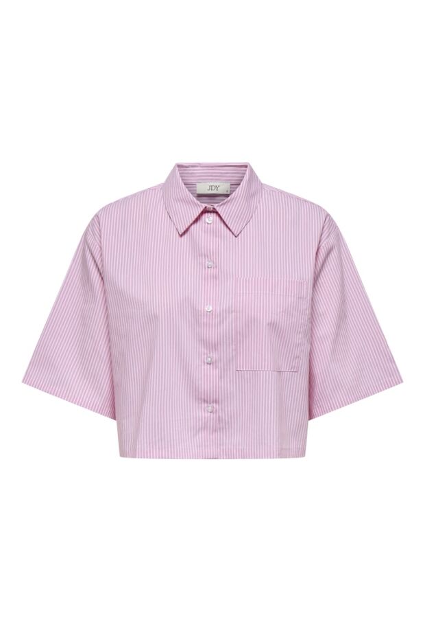 15347618 Shocking Pink/SMALL WHITE STRIPES 