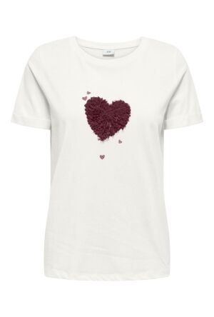 JDY 15318845 Cloud Dancer/MAROON BANNER HEARTS  177922032 JDY 15318845 Cloud Dancer/MAROON BANNER HEARTS  177922032