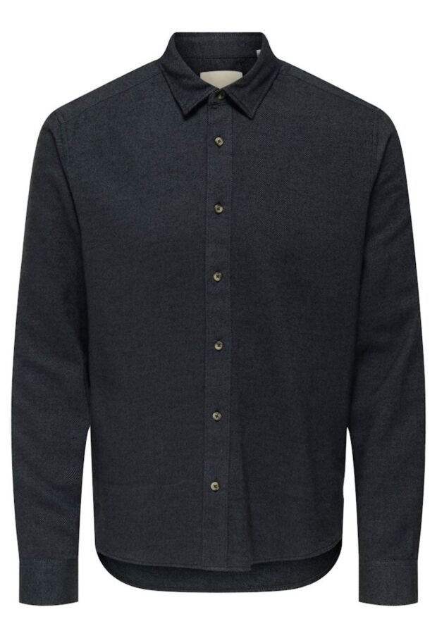 22035182 Grey Pinstripe/JET BLACK