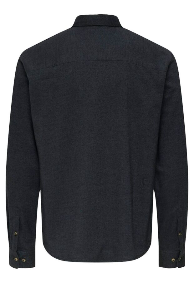 22035182 Grey Pinstripe/JET BLACK