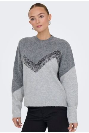 JDY 15360123 Dark Grey Melange/W LGM/ BLACK SEQU  179074003 JDY 15360123 Dark Grey Melange/W LGM/ BLACK SEQU  179074003