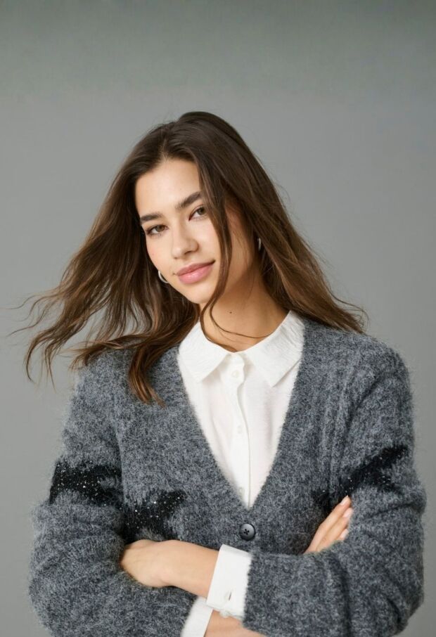 15364569 Medium Grey Melange/BLACK BUTTERFLY