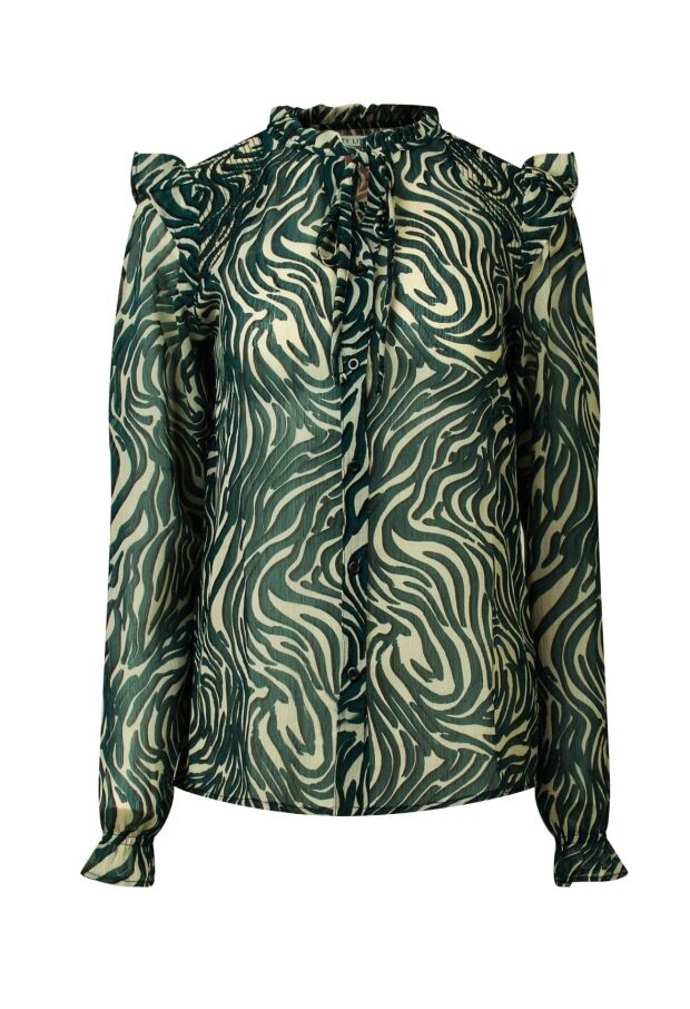 W10537/Ysra ruffle smaragd